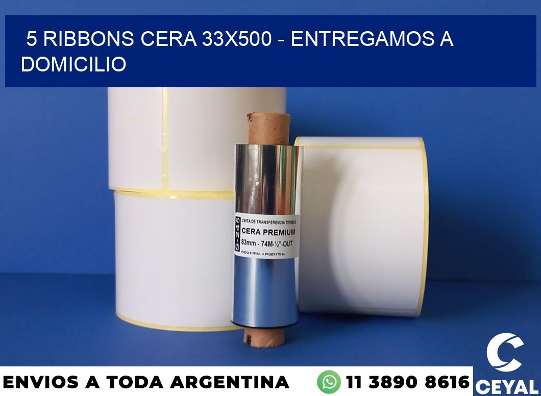 5 Ribbons cera 33×500 – entregamos a domicilio