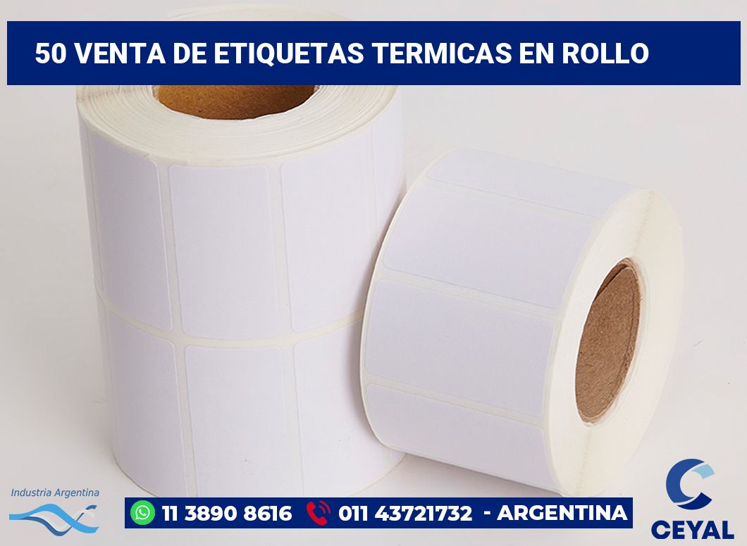 50 Venta de etiquetas termicas en rollo