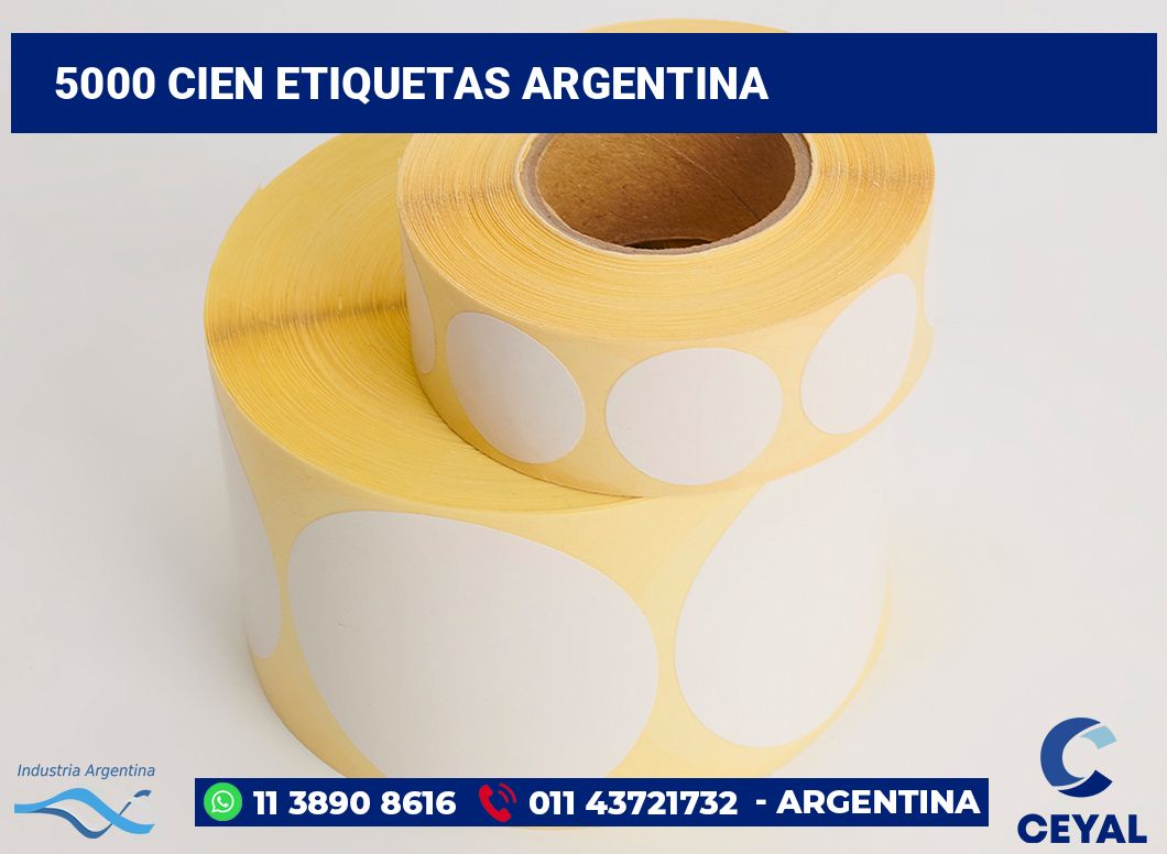 5000 Cien etiquetas argentina