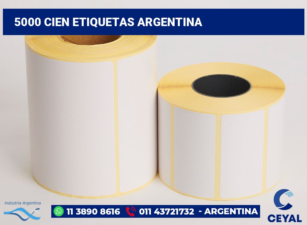 5000 Cien etiquetas argentina