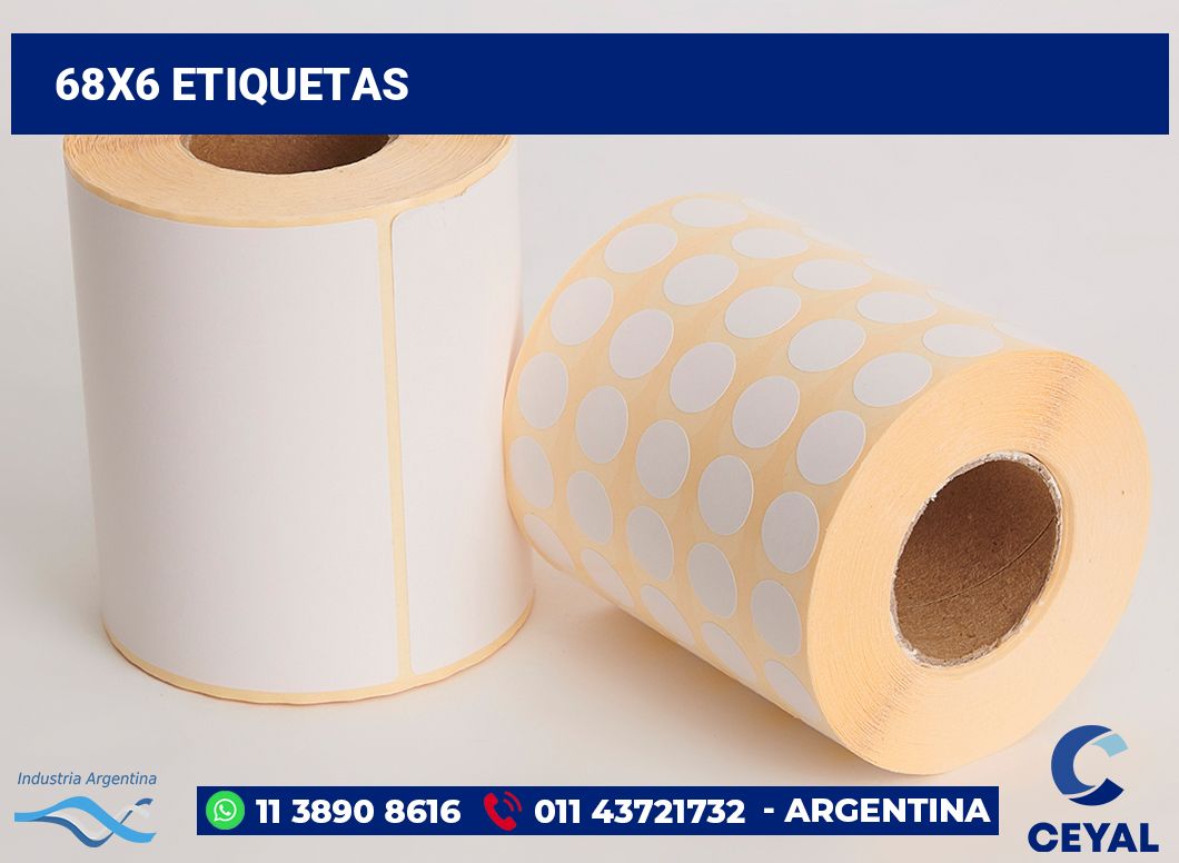 68x6 Etiquetas