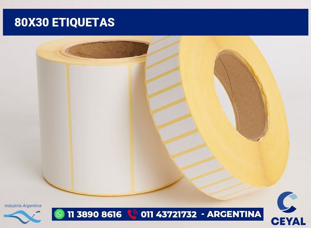 80x30 Etiquetas