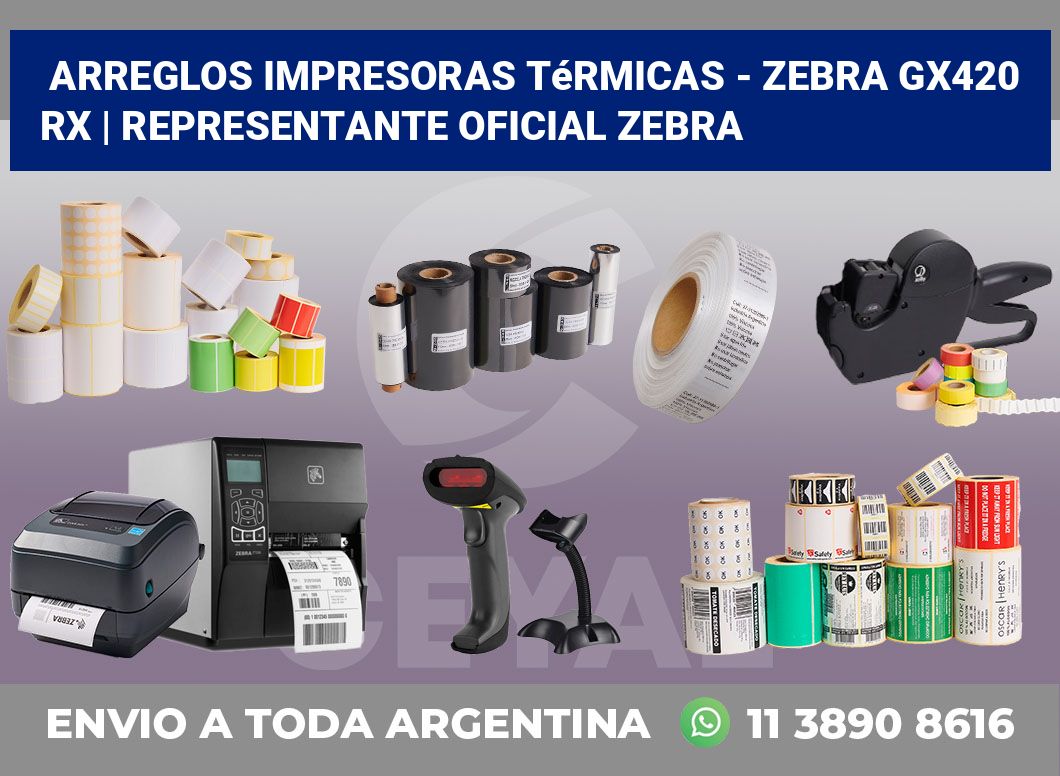 Arreglos impresoras térmicas – Zebra GX420 RX | Representante oficial Zebra