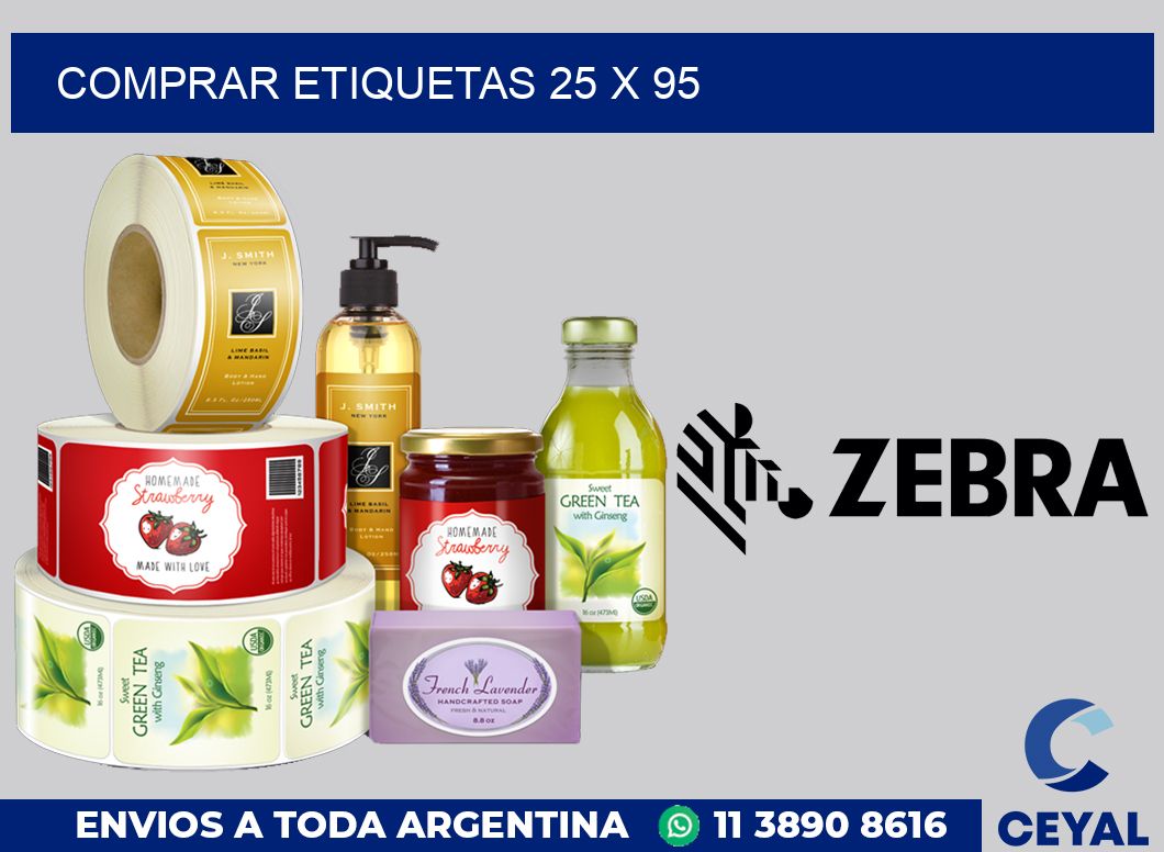 Comprar etiquetas 25 x 95