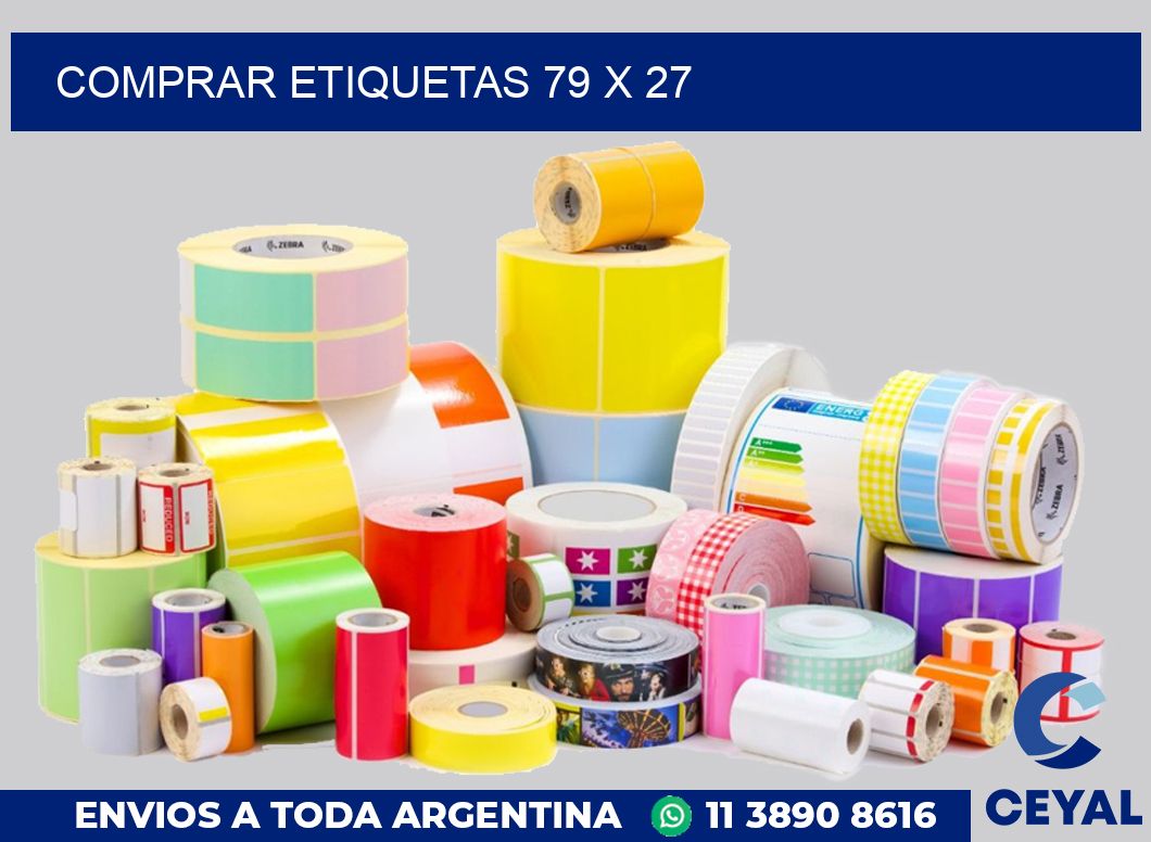 Comprar etiquetas 79 x 27