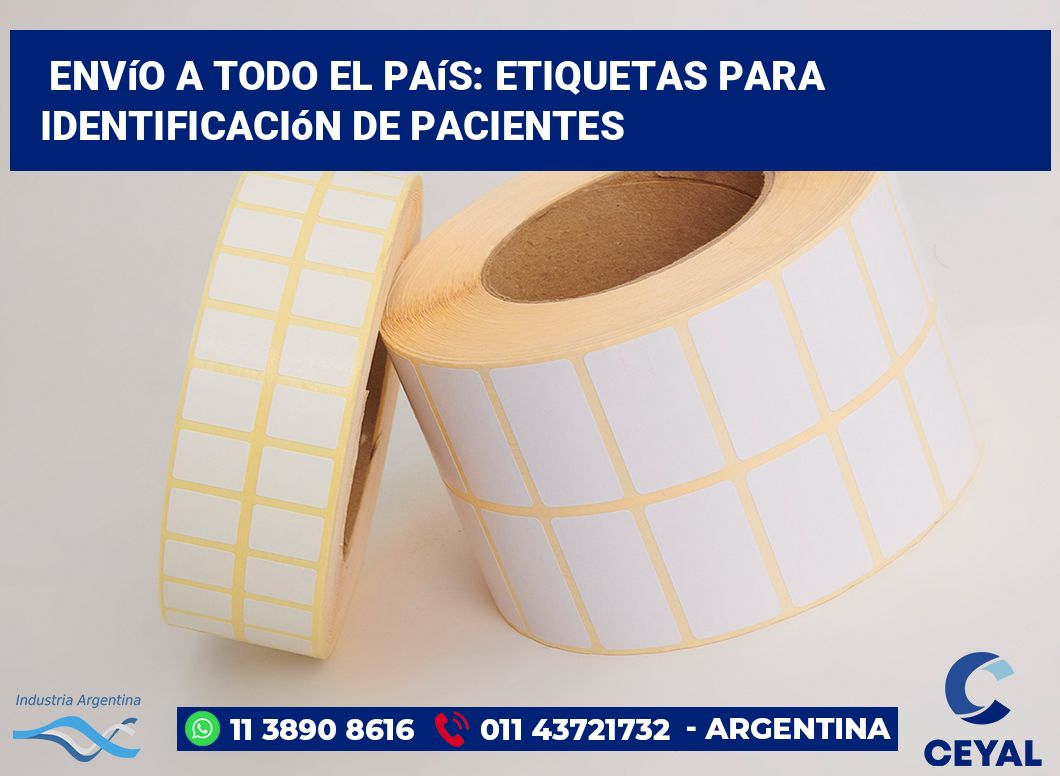 Envío a Todo el País: Etiquetas para Identificación de Pacientes