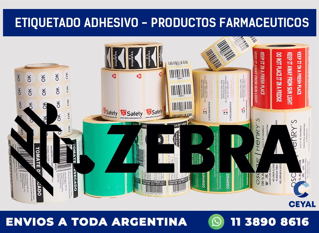 Etiquetado adhesivo – productos farmaceuticos