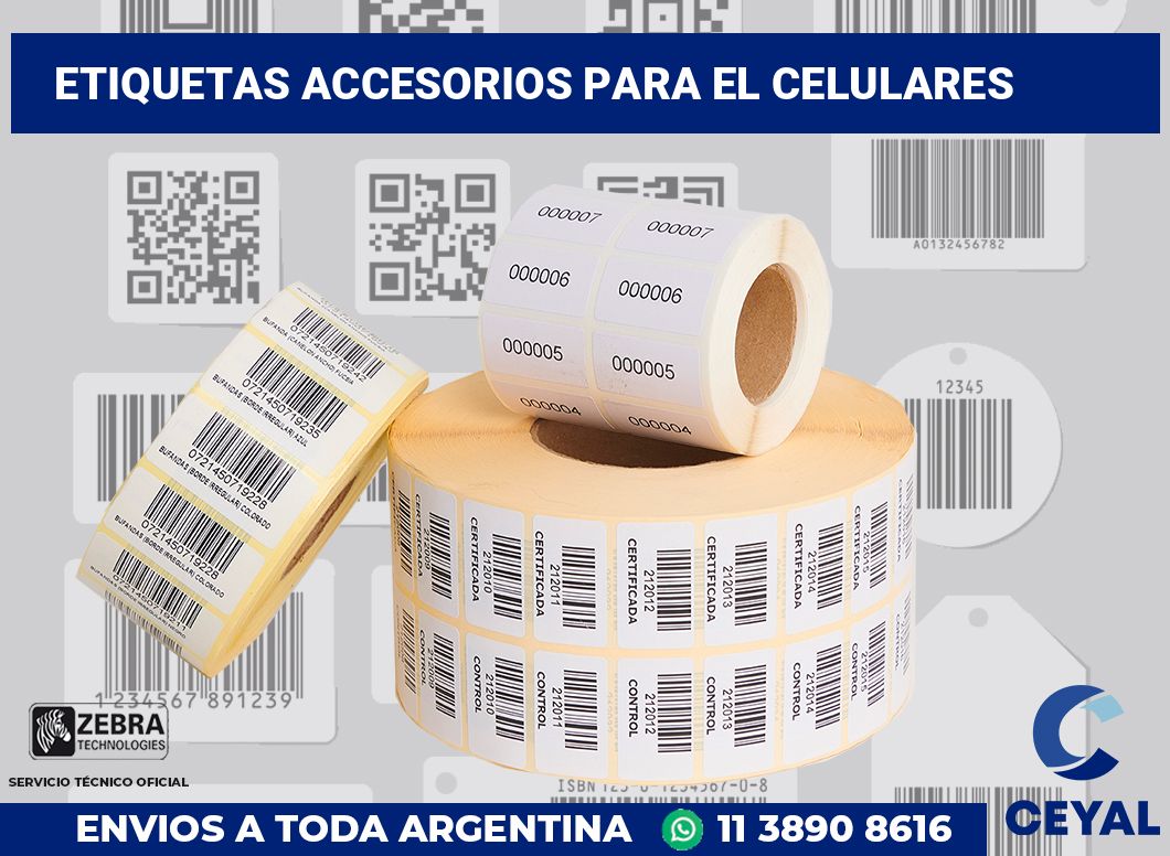 Etiquetas Accesorios para el celulares