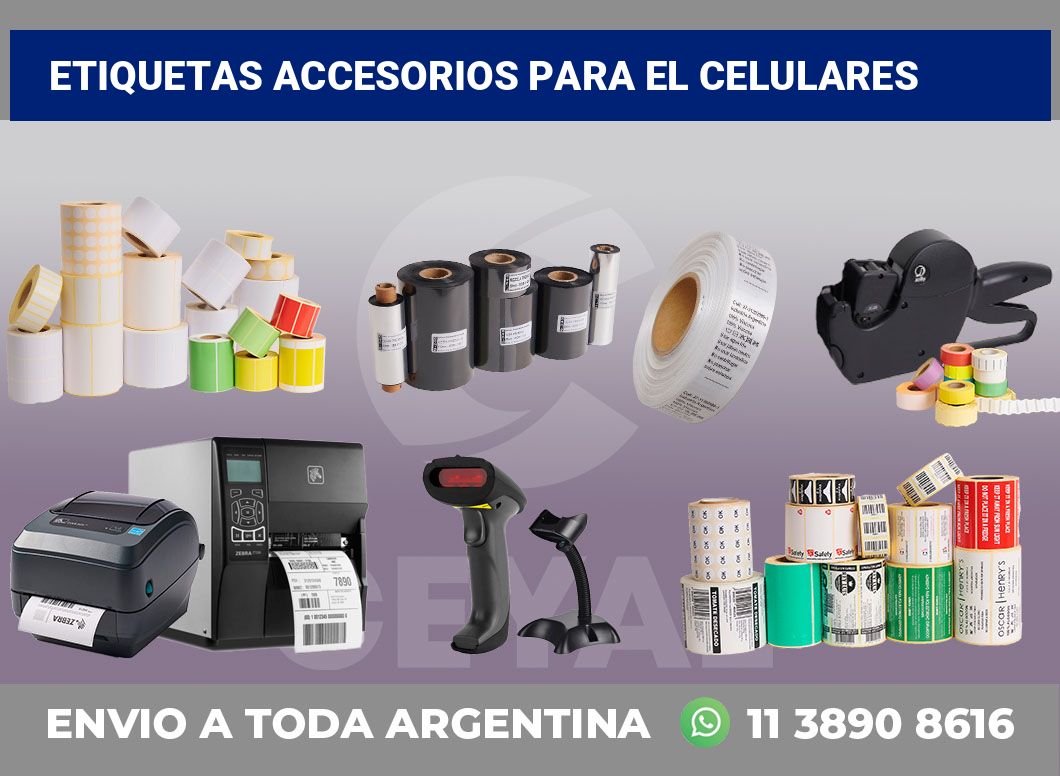 Etiquetas Accesorios para el celulares