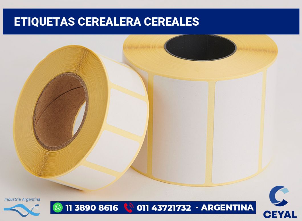 Etiquetas Cerealera Cereales
