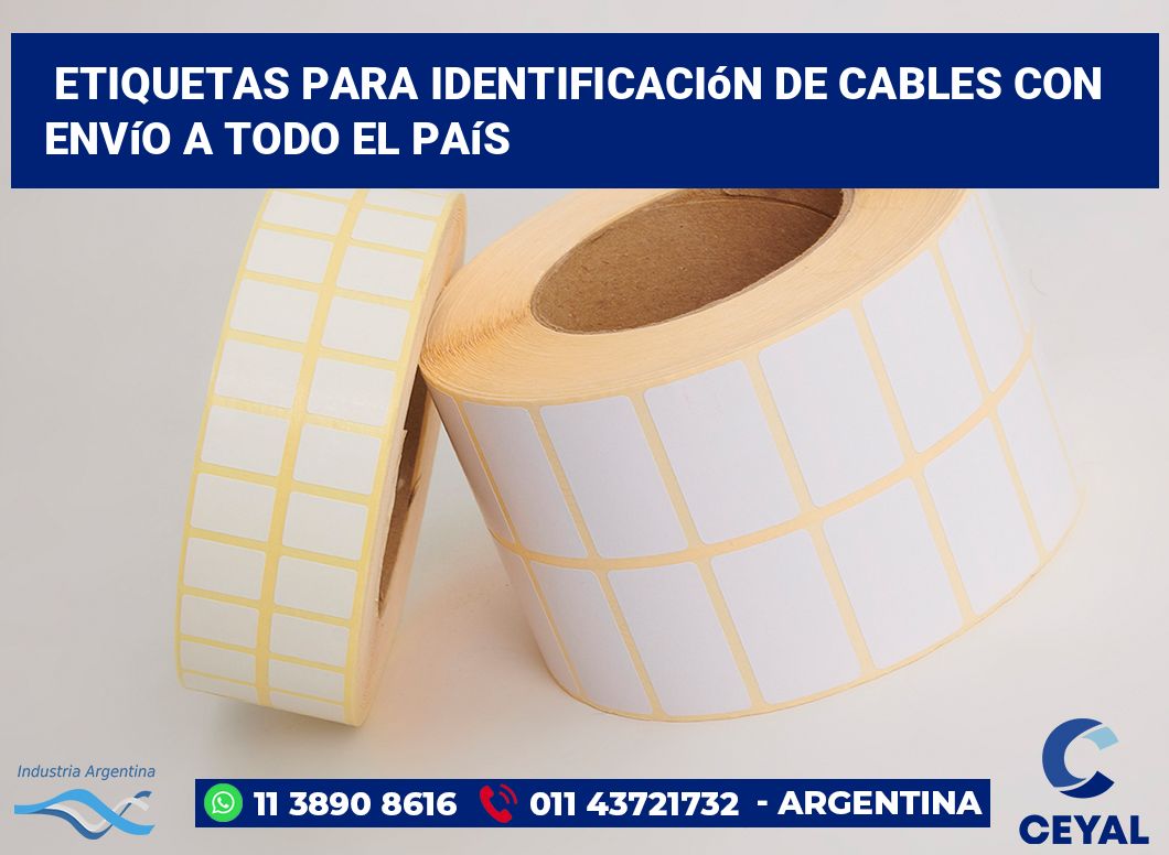 Etiquetas para Identificación de Cables con Envío a Todo el País