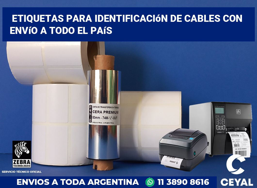 Etiquetas para Identificación de Cables con Envío a Todo el País