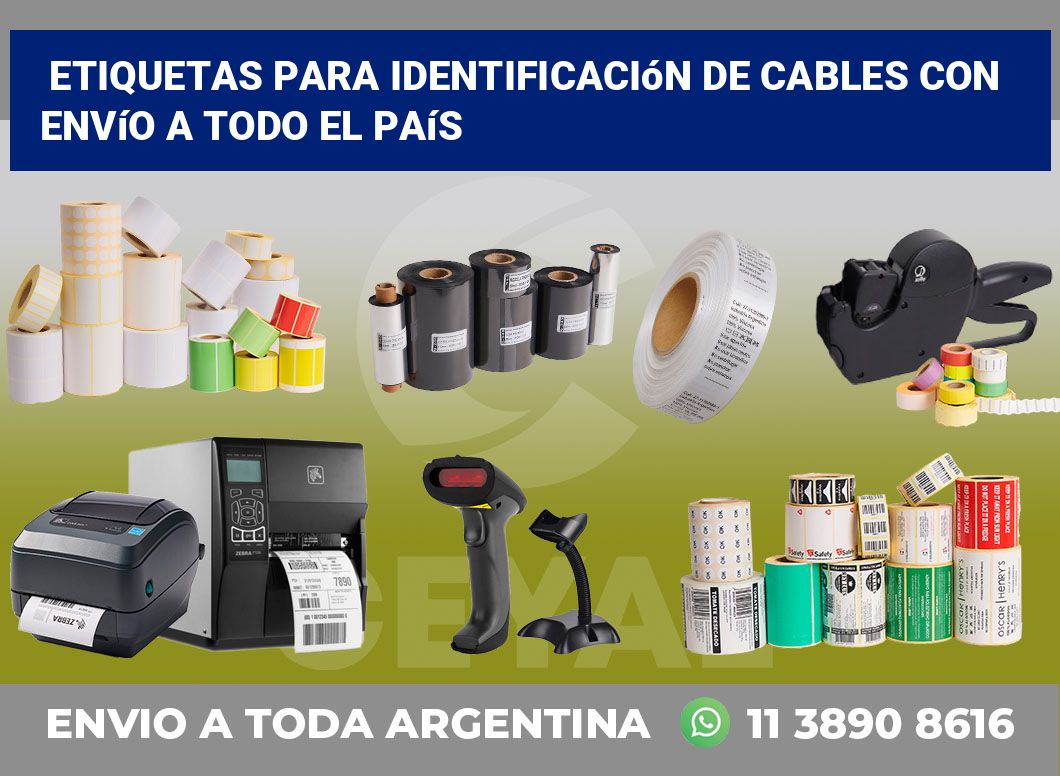Etiquetas para Identificación de Cables con Envío a Todo el País