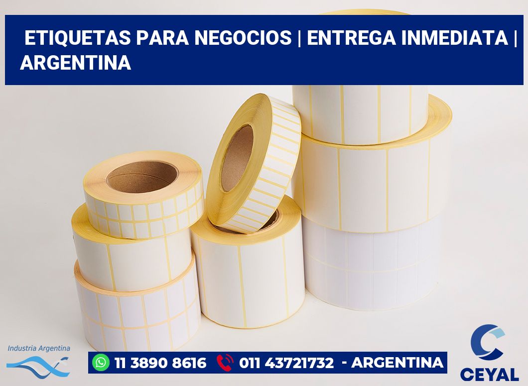Etiquetas para negocios | Entrega inmediata | Argentina