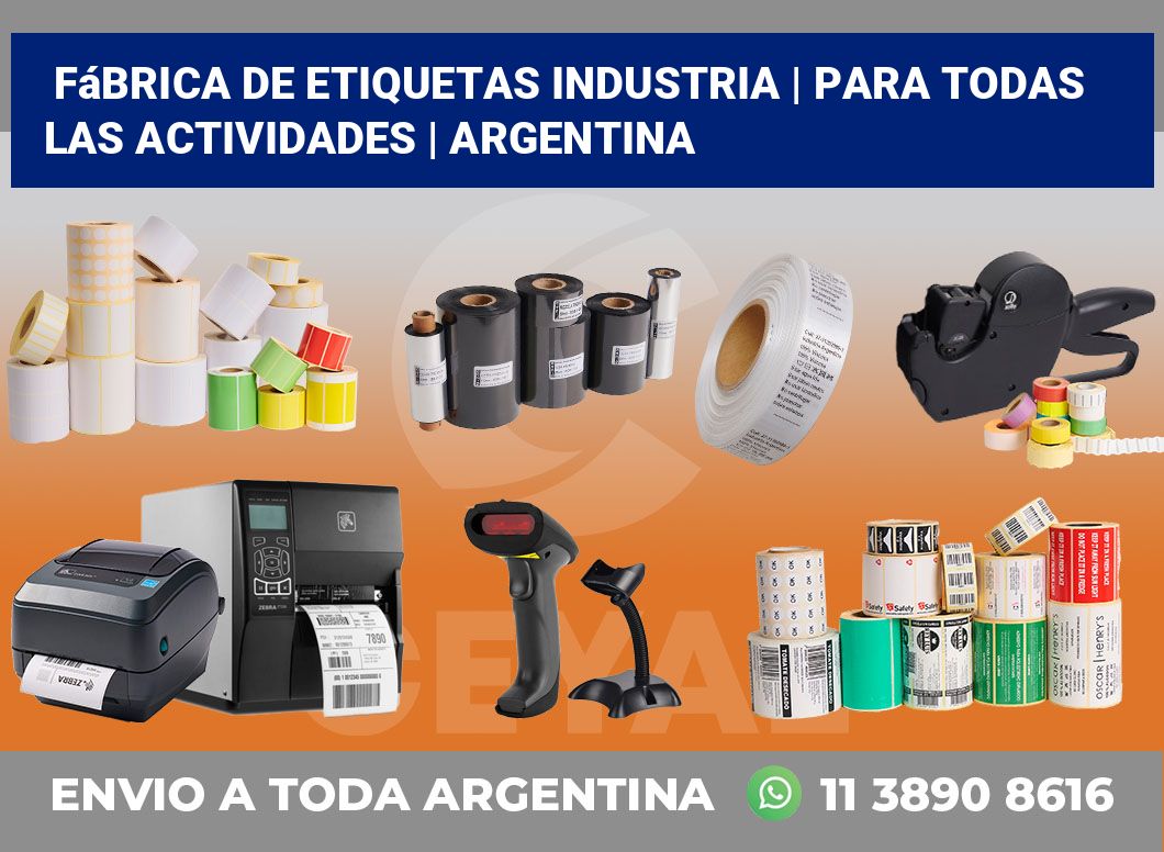 Fábrica de etiquetas industria | Para todas las actividades | Argentina