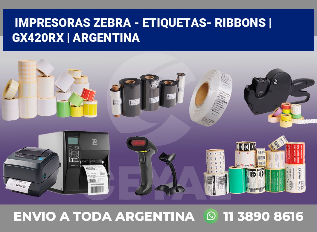 Impresoras Zebra – Etiquetas- Ribbons | GX420Rx | Argentina