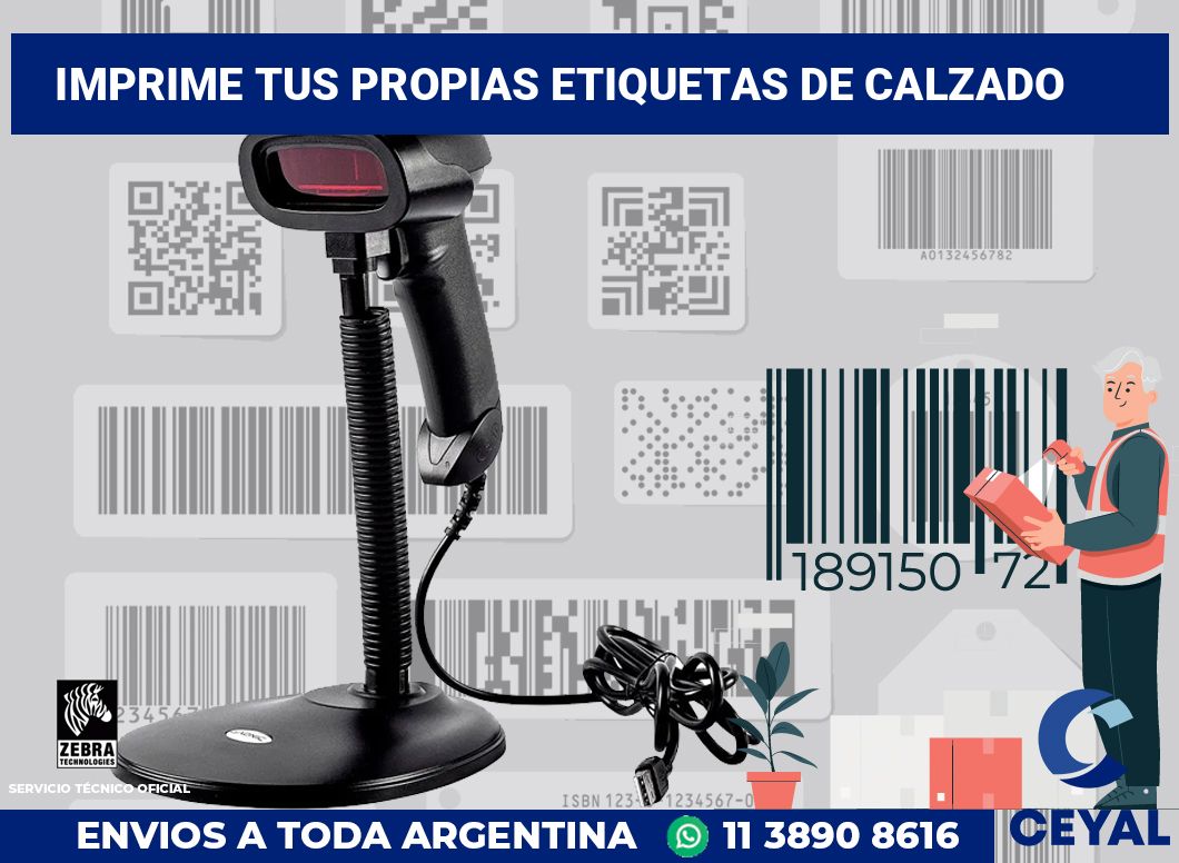 Imprime tus Propias Etiquetas de calzado