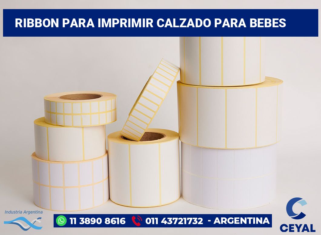 Ribbon para imprimir Calzado para bebes