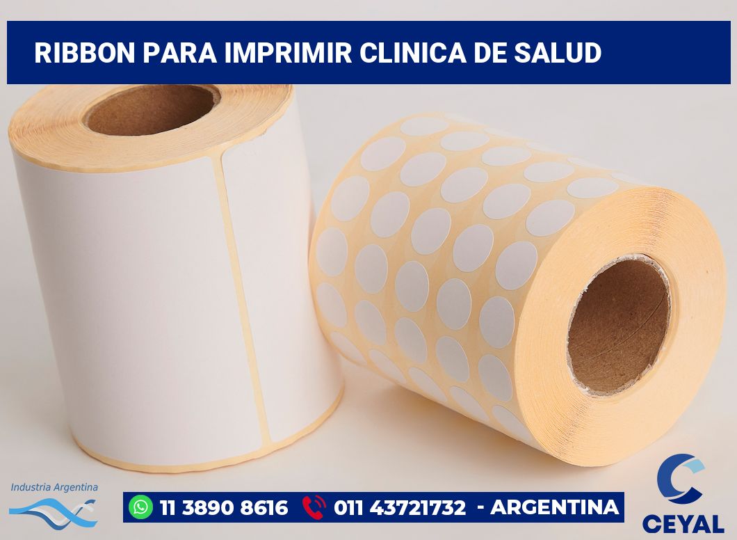 Ribbon para imprimir Clinica de salud