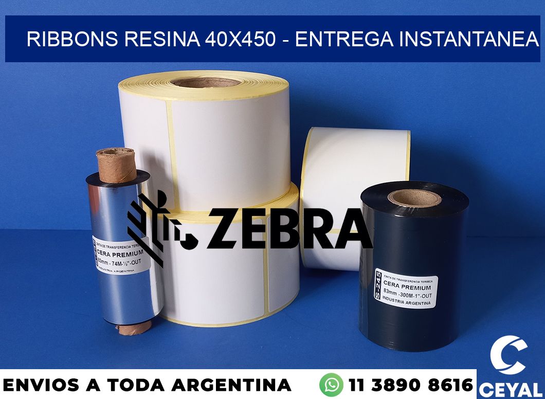 Ribbons resina 40x450 - entrega instantanea