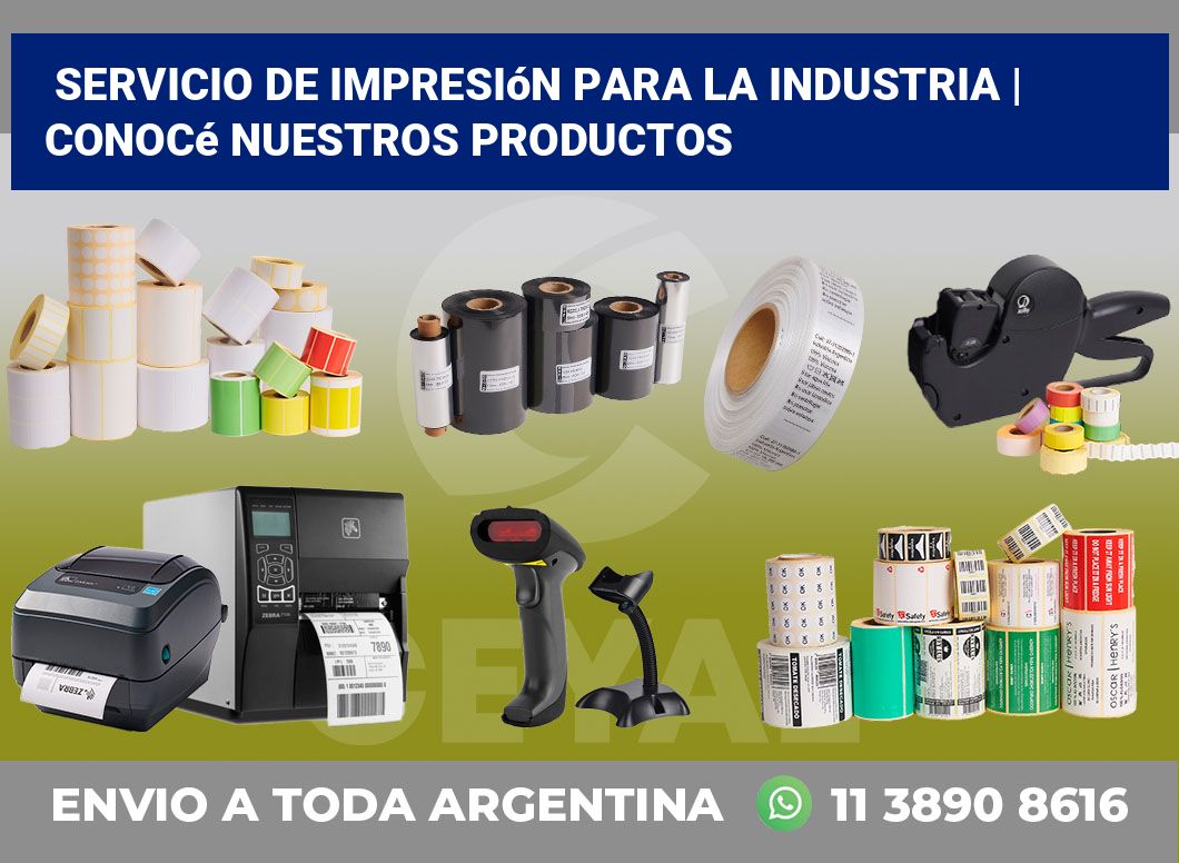 Servicio de impresión para la industria | Conocé nuestros productos