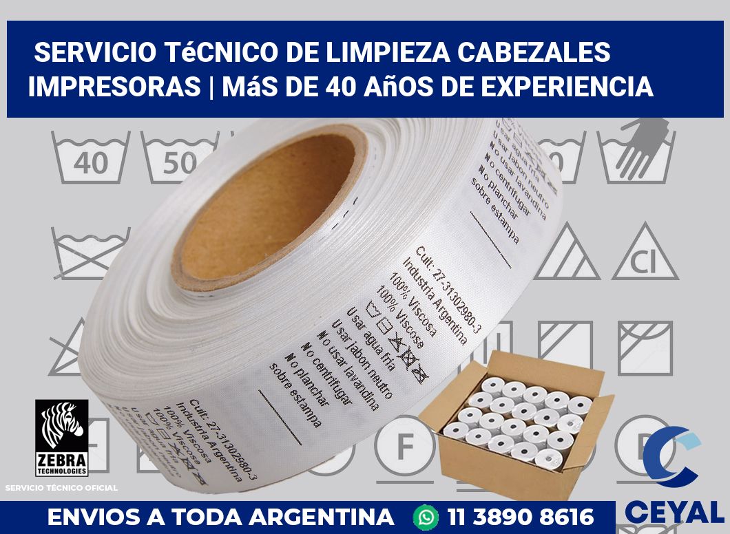 Servicio técnico de limpieza cabezales impresoras | Más de 40 años de experiencia