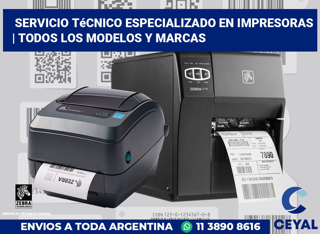 Servicio técnico especializado en impresoras | Todos los modelos y marcas