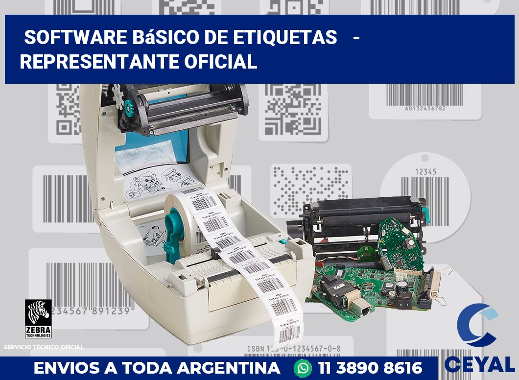Software básico de etiquetas   - Representante oficial