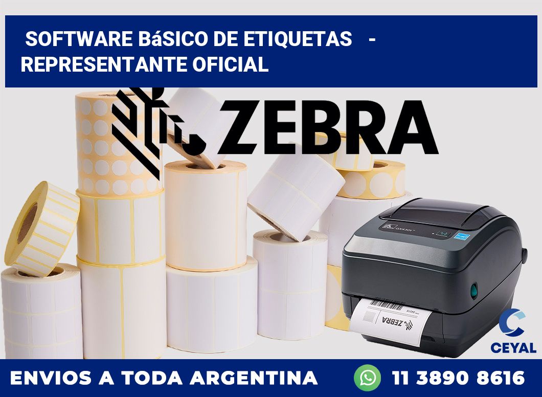 Software básico de etiquetas   – Representante oficial