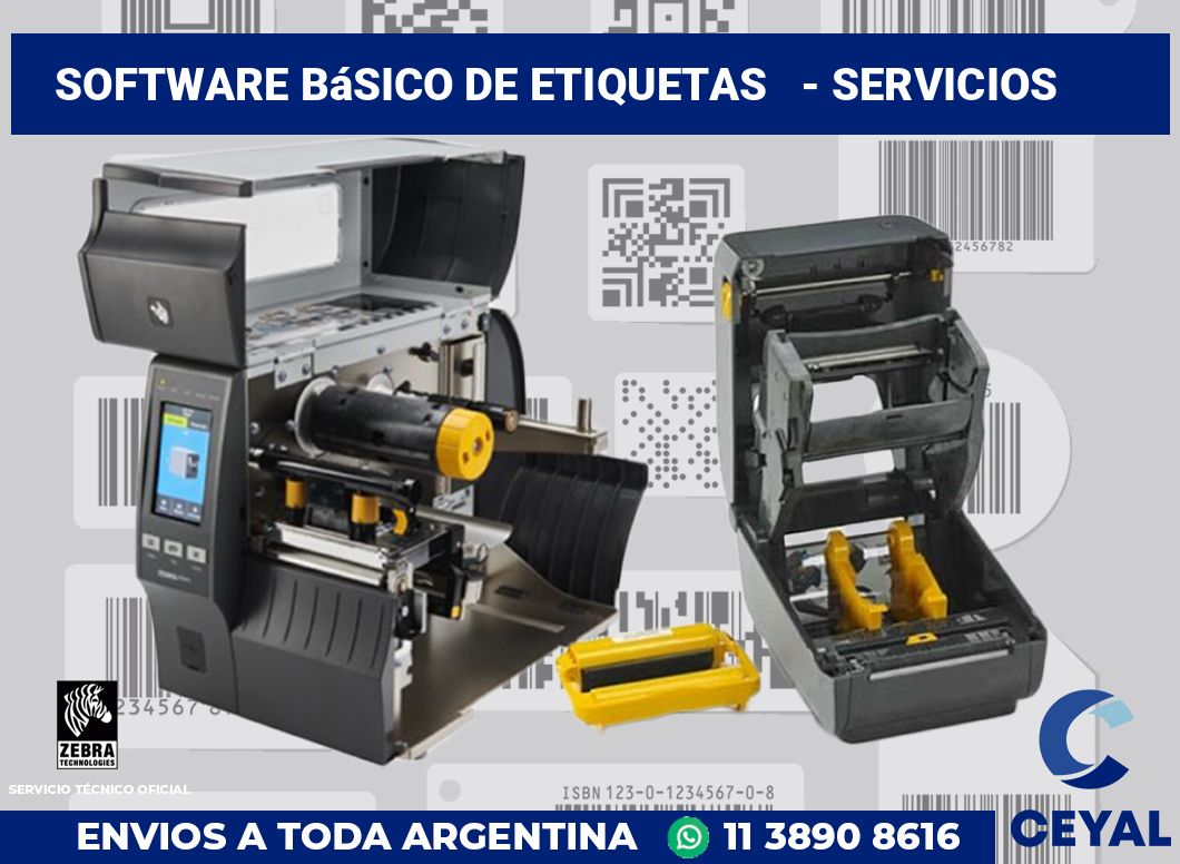 Software básico de etiquetas - Servicios