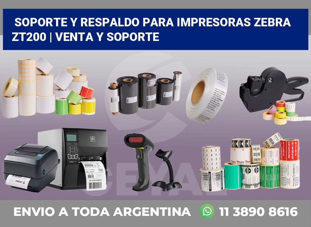 Soporte y respaldo para impresoras Zebra ZT200 | Venta y soporte
