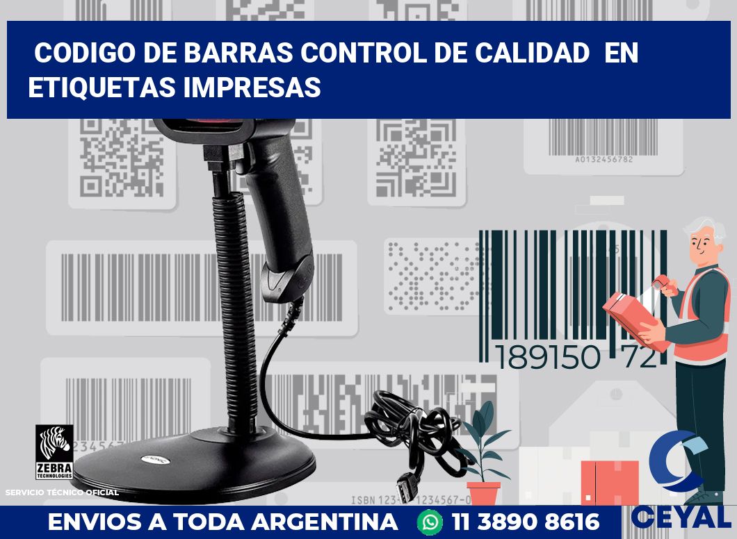 codigo de barras control de calidad  en etiquetas impresas