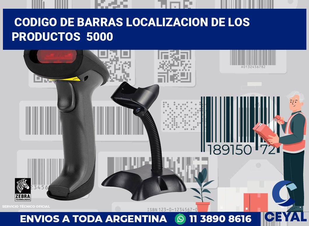 codigo de barras localizacion de los productos 5000