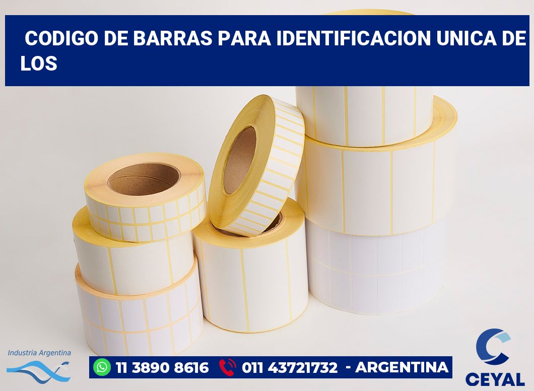 codigo de barras para identificacion unica de los