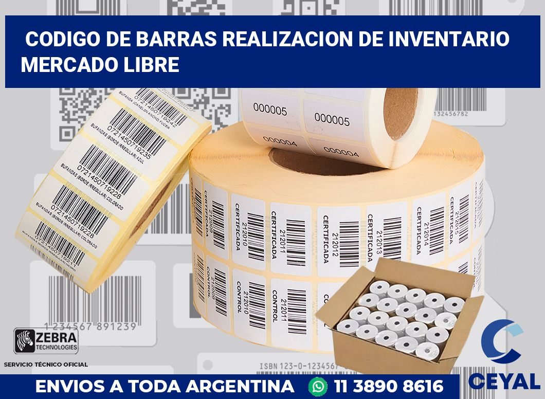codigo de barras realizacion de inventario  Mercado Libre