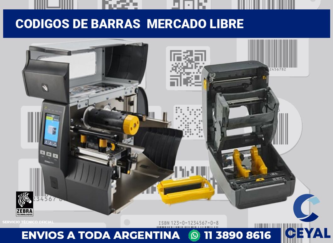 codigos de barras  Mercado Libre