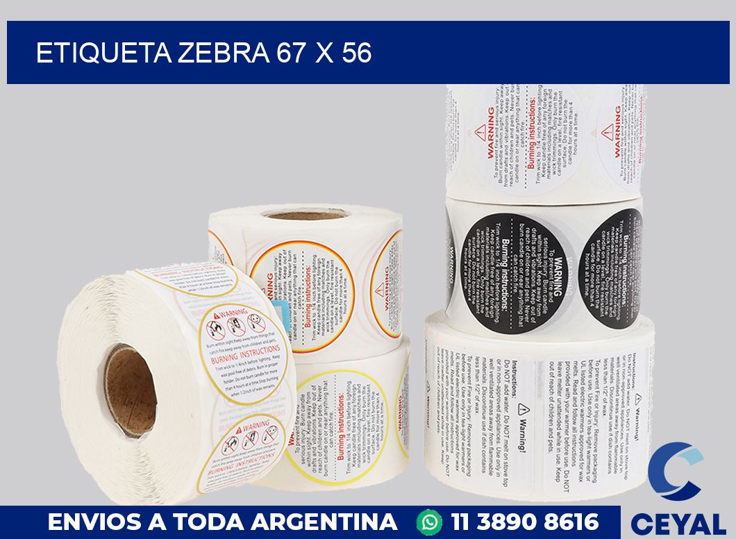 etiqueta zebra 67 x 56