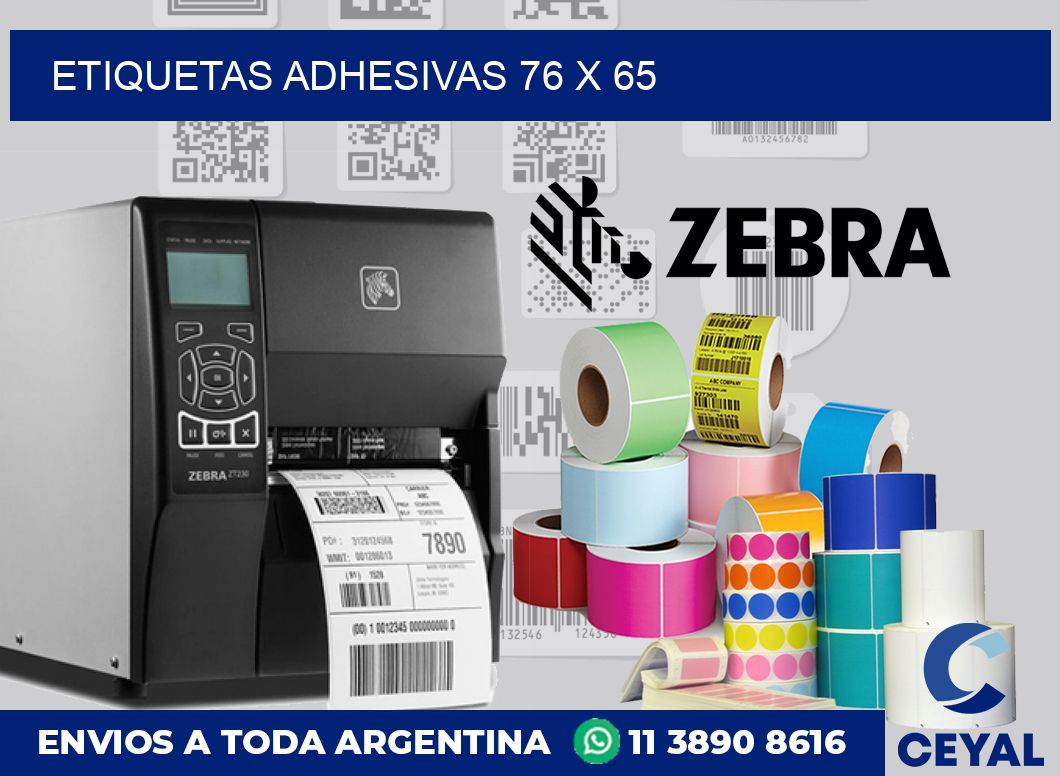etiquetas adhesivas 76 x 65