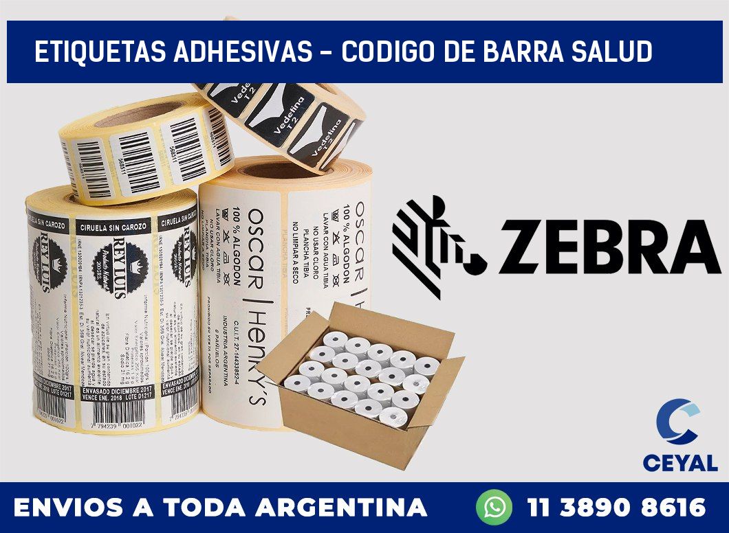 etiquetas adhesivas – codigo de barra salud
