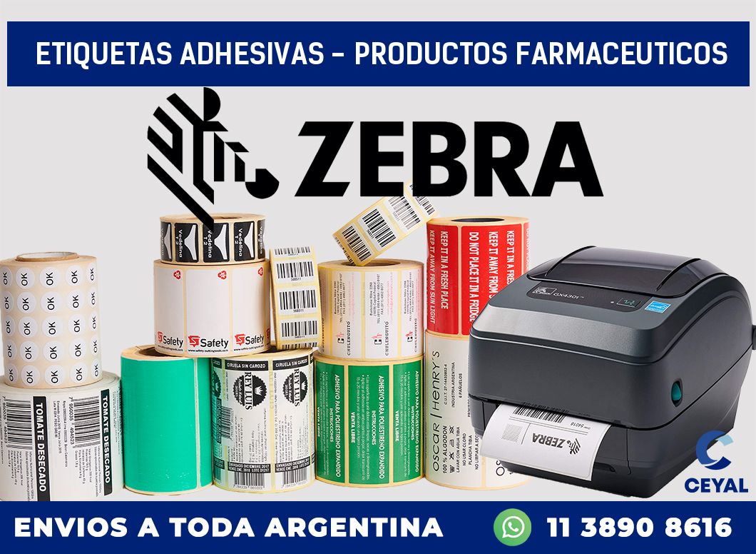 etiquetas adhesivas – productos farmaceuticos