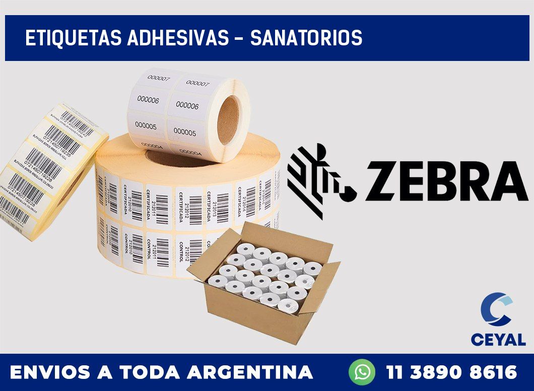 etiquetas adhesivas – sanatorios
