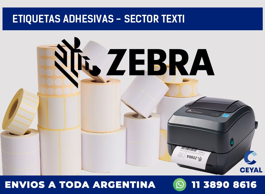 etiquetas adhesivas – sector texti