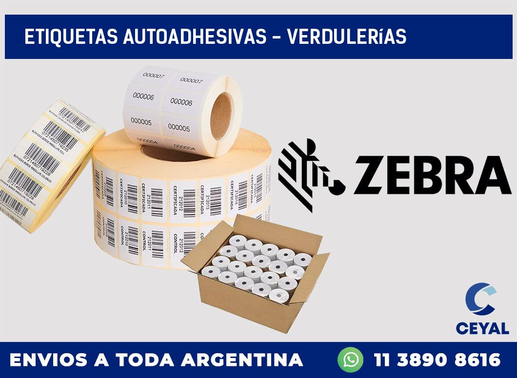 etiquetas autoadhesivas - Verdulerías
