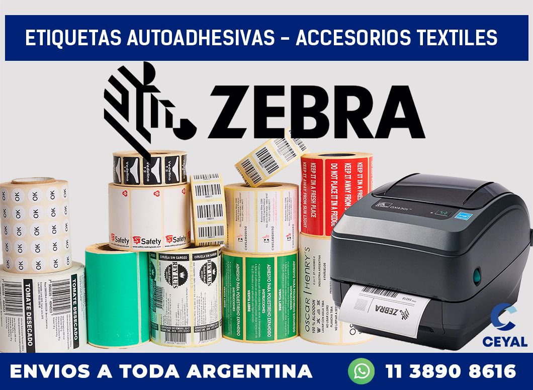 etiquetas autoadhesivas – accesorios textiles