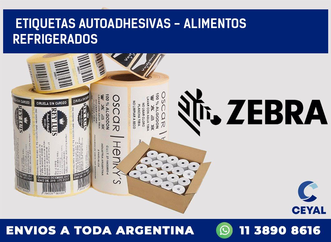 etiquetas autoadhesivas – alimentos refrigerados