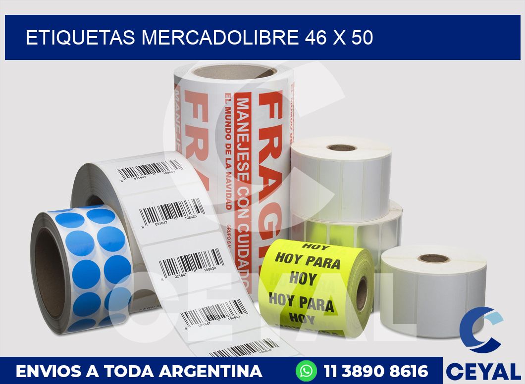 etiquetas mercadolibre 46 x 50