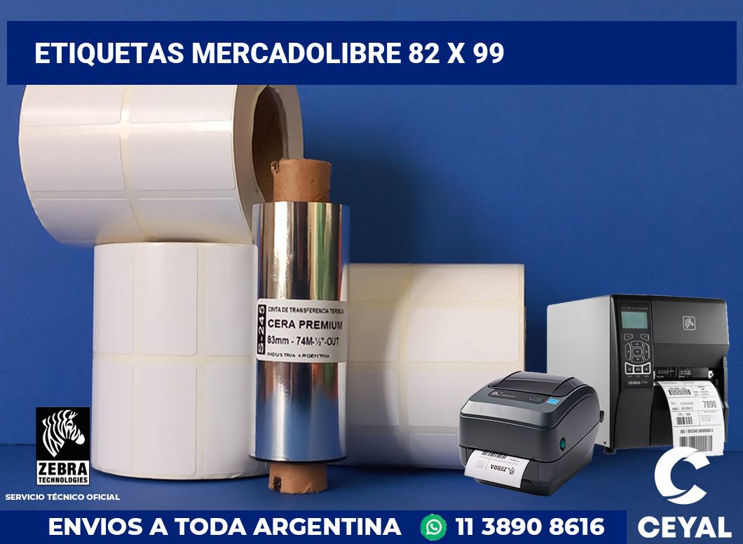 etiquetas mercadolibre 82 x 99