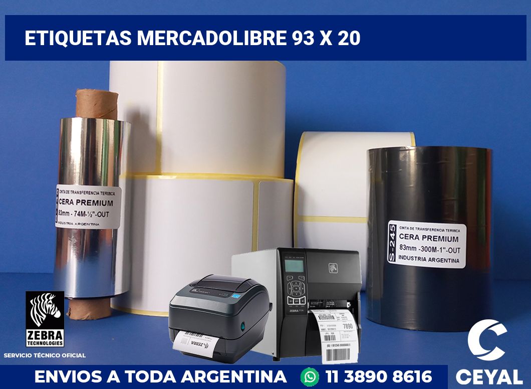 etiquetas mercadolibre 93 x 20