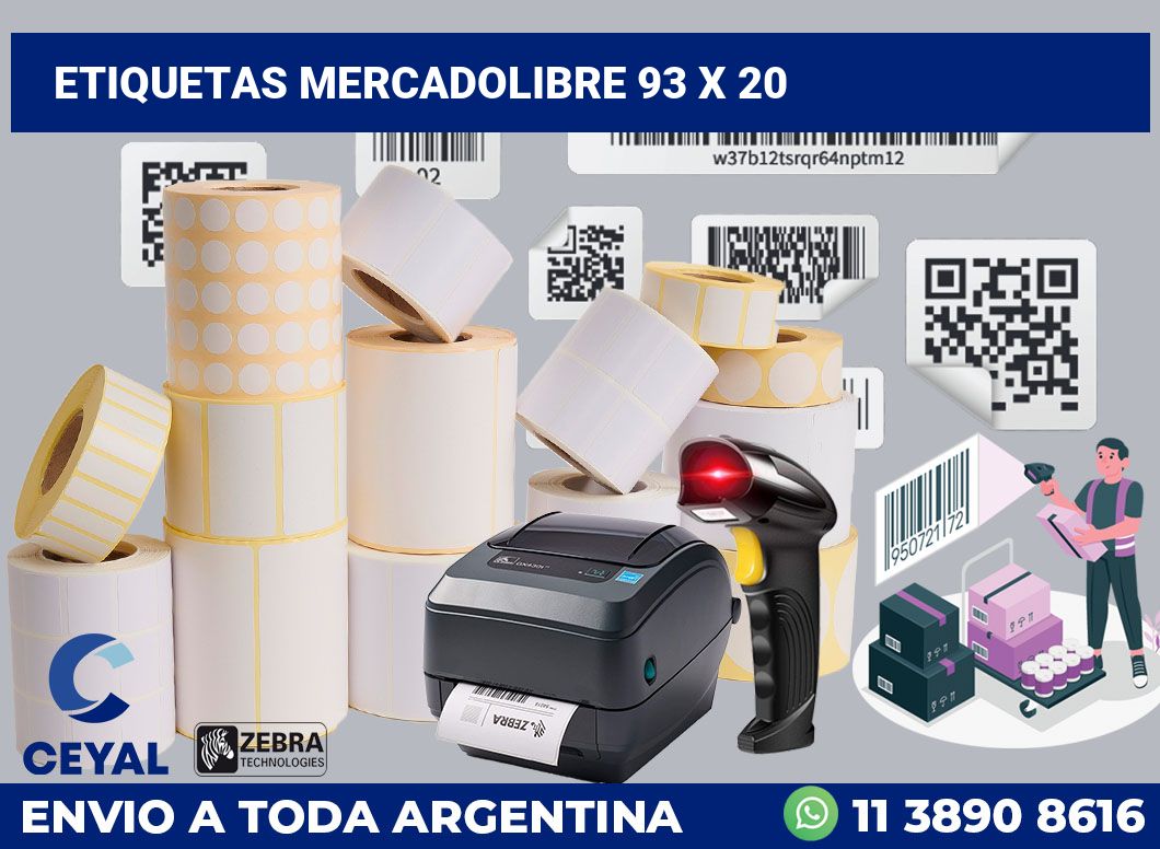 etiquetas mercadolibre 93 x 20