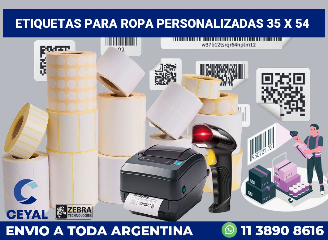 etiquetas para ropa personalizadas 35 x 54